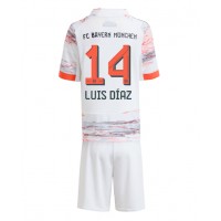 Maglia Calcio Bayern Munich Luis Diaz #14 Seconda Divisa Bambino 2025-26 Manica Corta (+ pantaloncini)